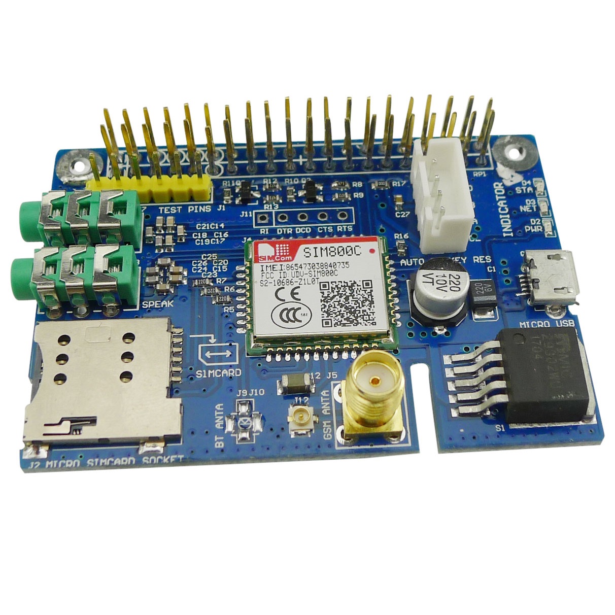 SIM800C 32M Board
