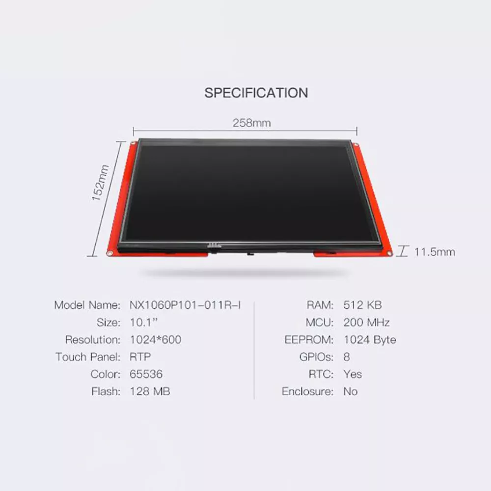 NX1060P101-011R-I Nextion intelligent 10.1 inch
