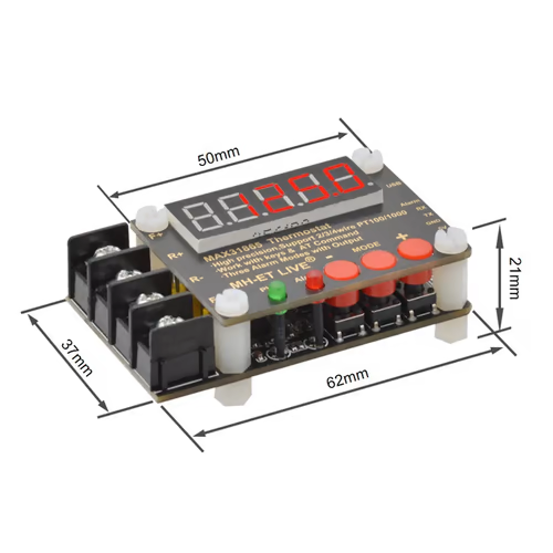 ماژول ترموستات دیجیتال max31865 با پشتیبانی از PT1