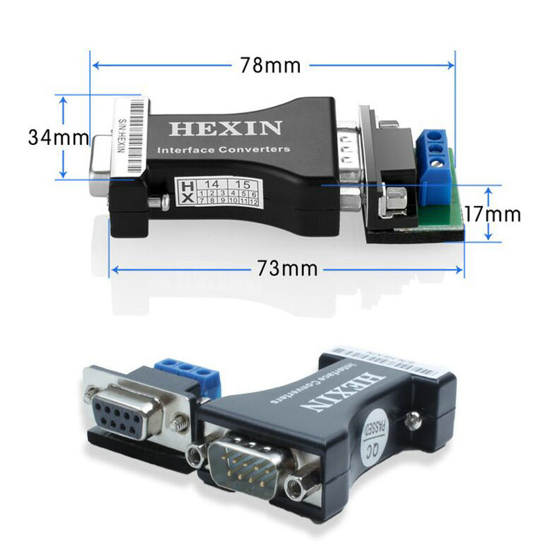 RS232 to RS485 HEXIN
